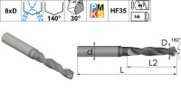 BD08CA1030-HF35 Сверло твердосплавное по металлу 10,3 мм с каналами для подвода СОЖ (8xD)