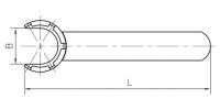 Гаечный ключ для цанговых патронов ER8, тип M