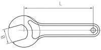Гаечный ключ для цанговых патронов ER16, тип A