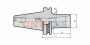 Высокоскоростной цанговый патрон BT40-DC12-070
