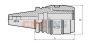 Патрон цанговый BT40-SC25-105