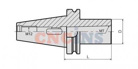 Патрон сверлильный под конус Морзе BT30-MTA1-045