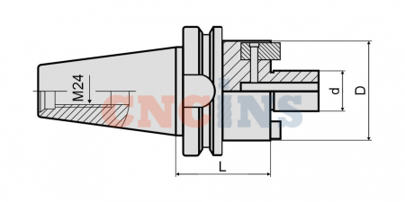 Оправка для насадных фрез BT50-FMB40-060