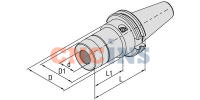 SK50-HC32-115 Гидропластовый патрон