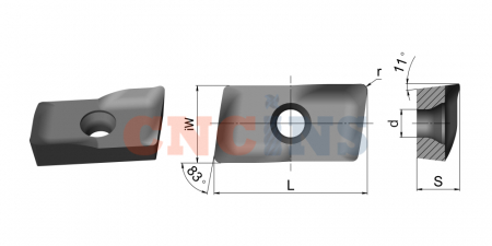 APMT1605PEER HR52522B (Taegutec) Пластина фрезерная_4