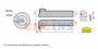 QFHD2525R22-86L Резец (державка) канавочный торцевой