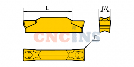 ZTFD0303-MG HFR82513 Пластина отрезная, канавочная для стали HardForce