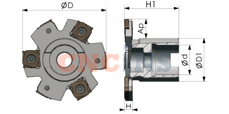 PT02.12A22.080.08.H4 Фреза дисковая насадная
