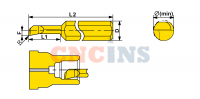 MTR-6-R0.1-L22-JF610M Мини-резец для продольного растачивания